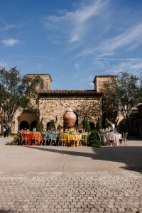 A Colorful and Romantic Courtyard Wedding_Cynthia Dalene Photo_Courtyard-23_low A Colorful and Romantic Courtyard Wedding Styled Shoot at Bella Collina