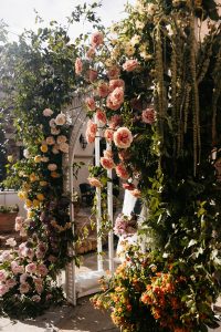 A Colorful and Romantic Courtyard Wedding_Cynthia Dalene Photo_Courtyard-48_low A Colorful and Romantic Courtyard Wedding Styled Shoot at Bella Collina