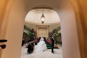 Maddie and Tyler’s Grand Maximalist Fairytale Wedding at Elkins Estate