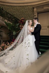 Maddie and Tyler’s Grand Maximalist Fairytale Wedding at Elkins Estate