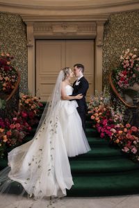 Maddie and Tyler’s Grand Maximalist Fairytale Wedding at Elkins Estate