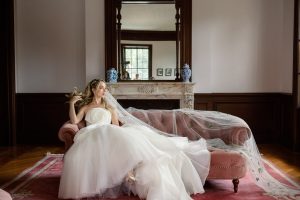 Maddie and Tyler’s Grand Maximalist Fairytale Wedding at Elkins Estate