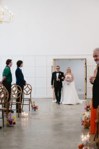 Olivia and Devin's Colorful Modern Wedding at The Distillery NC