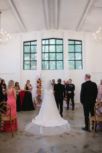 Olivia and Devin's Colorful Modern Wedding at The Distillery NC