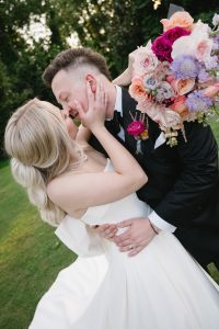 Olivia and Devin's Colorful Modern Wedding at The Distillery NC