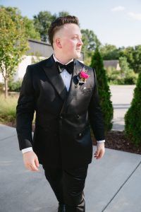 Olivia and Devin's Colorful Modern Wedding at The Distillery NC