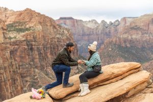 Kaytee and Spencer's Surprise Proposal at Zion National Park