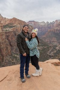 Kaytee and Spencer's Surprise Proposal at Zion National Park