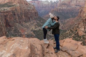 Kaytee and Spencer's Surprise Proposal at Zion National Park