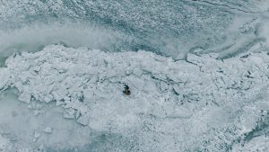 Styled Shoot Engagement on the Frozen Utah Lake Ice Stacks