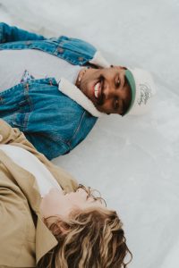 Styled Shoot Engagement on the Frozen Utah Lake Ice Stacks