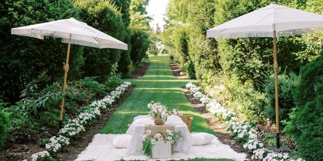 Luxury Garden Picnic Wedding Styled Shoot