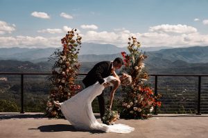 Taylor and Matt's Romantic Destination Wedding Overlooking the Smoky Mountains