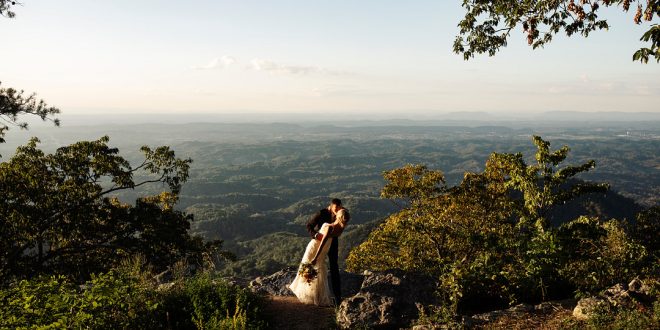 Taylor and Matt's Romantic Destination Wedding Overlooking the Smoky Mountains