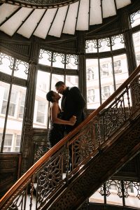 Brittany and Jonathan's Seductive Engagement Session at The Rookery in Chicago