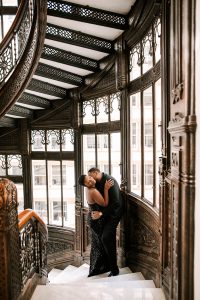 Brittany and Jonathan's Seductive Engagement Session at The Rookery in Chicago