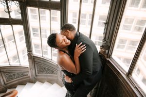 Brittany and Jonathan's Seductive Engagement Session at The Rookery in Chicago
