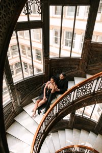 Brittany and Jonathan's Seductive Engagement Session at The Rookery in Chicago
