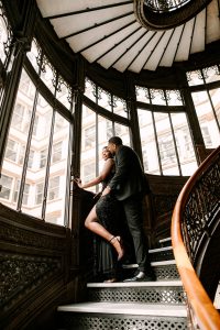 Brittany and Jonathan's Seductive Engagement Session at The Rookery in Chicago