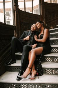 Brittany and Jonathan's Seductive Engagement Session at The Rookery in Chicago