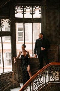Brittany and Jonathan's Seductive Engagement Session at The Rookery in Chicago