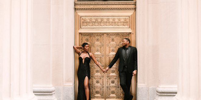 Brittany and Jonathan's Seductive Engagement Session at The Rookery in Chicago