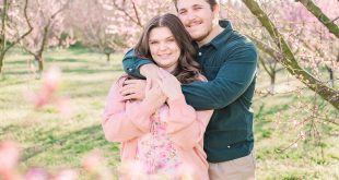 Joelena and Richard's Romantic Spring Engagement Under the Cherry Blossoms