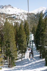 Wedding on the Slopes Styled Shoot - Skiing in a Wedding Dress and Tux