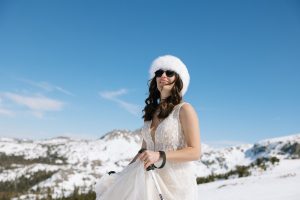 Wedding on the Slopes Styled Shoot - Skiing in a Wedding Dress and Tux