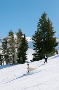Wedding on the Slopes Styled Shoot - Skiing in a Wedding Dress and Tux