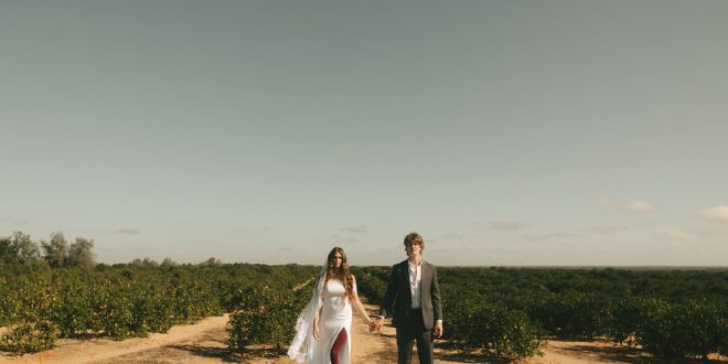 Romantic and Whimsical Wedding Styled Shoot in an Orange Grove