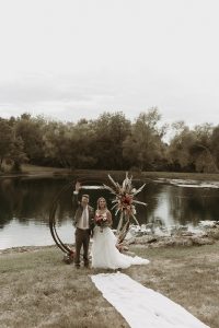 Maddison and Sam’s Intimate and Magical Backyard Micro Wedding
