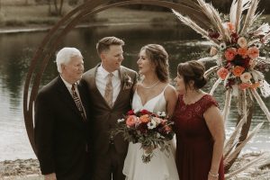 Maddison and Sam’s Intimate and Magical Backyard Micro Wedding