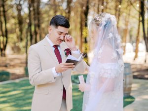 Kristen and Zavier’s Golden Christmas Wedding at Hidden Creek