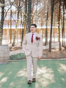 Kristen and Zavier’s Golden Christmas Wedding at Hidden Creek