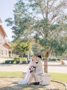 Kristen and Zavier’s Golden Christmas Wedding at Hidden Creek