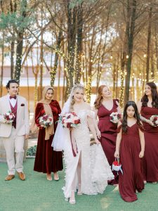 Kristen and Zavier’s Golden Christmas Wedding at Hidden Creek