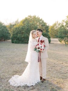 Kristen and Zavier’s Golden Christmas Wedding at Hidden Creek