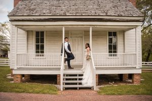 Mary Beth and Seth's Intimate Spring Wedding Portraits at Historic Oak View County Park