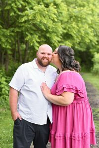 Janae and Blake's Midwest Spring Engagement at Celery Bog