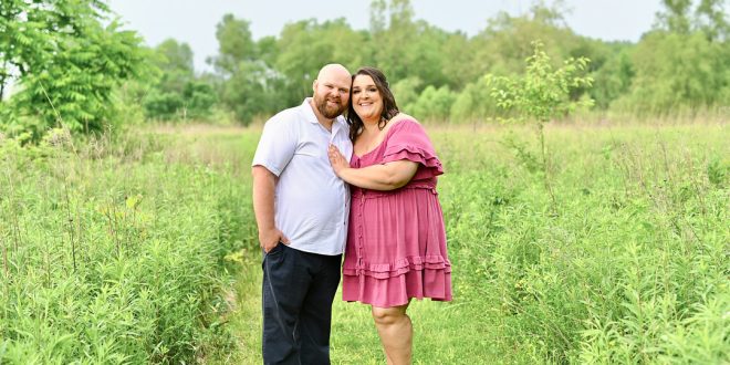 Janae and Blake's Midwest Spring Engagement at Celery Bog