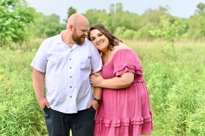 Janae and Blake's Midwest Spring Engagement at Celery Bog