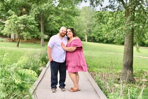 Janae and Blake's Midwest Spring Engagement at Celery Bog