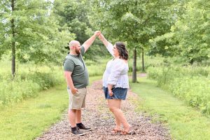 Janae and Blake's Midwest Spring Engagement at Celery Bog