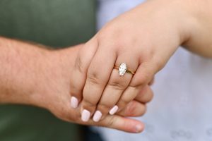 Janae and Blake's Midwest Spring Engagement at Celery Bog