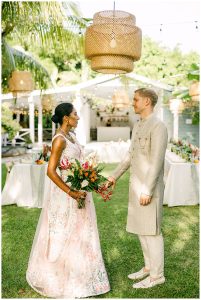 Navya and Connor's Destination Indian Fusion Wedding in St. Thomas