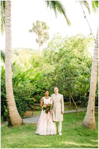 Navya and Connor's Destination Indian Fusion Wedding in St. Thomas
