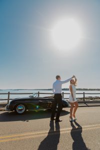Durkin_Ambroziak_Newlyred Photo + Film_IMG_8500_low Coastal Engagement with Vintage Speedster & Editorial Edge