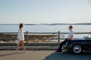 Durkin_Ambroziak_Newlyred Photo + Film_IMG_9022_low Coastal Engagement with Vintage Speedster & Editorial Edge