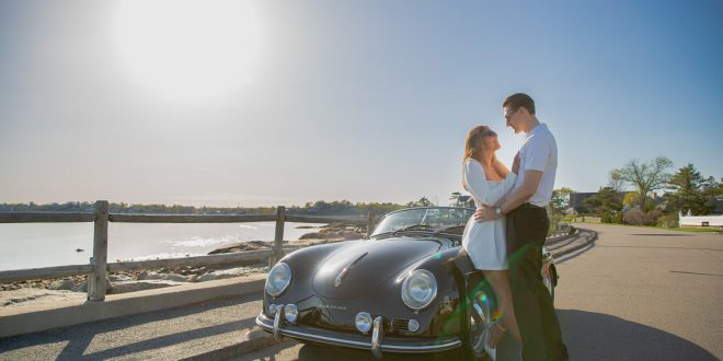 Coastal Engagement with Vintage Speedster & Editorial Edge